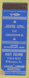 Matchbook Cover - Matt Fulmer Cigar Store McKeesport PA WEAR