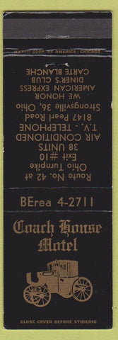 Matchbook Cover - Coach House Motel Strongsville OH