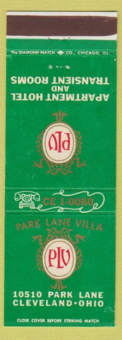 Matchbook Cover - Park Lane Villa Cleveland OH