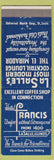 Matchbook Cover - Hotel Francis LaSalle IL low phone #
