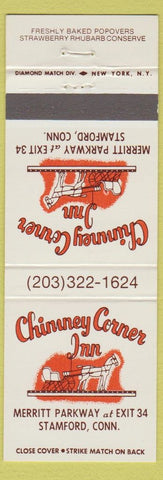 Matchbook Cover - Chimney Corner Inn Stamford CT