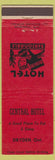 Matchbook Cover - Central Hotel Dryden ON