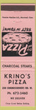 Matchbook Cover - Krino's Pizza London ON WEAR