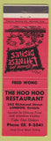 Matchbook Cover - Hoo Hoo Chinese Restaurant London ON red