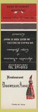 Matchbook Cover - Restaurant Duchesse Anne Montreal QC girlie