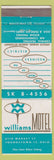 Matchbook Cover - Williams Motel Youngstown OH