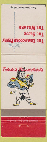 Matchbook Cover - Commodore Perry Hotel Secor Willard Toledo OH