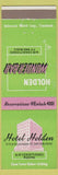 Matchbook Cover - Hotel Holden Dayton OH