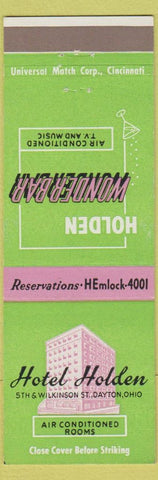 Matchbook Cover - Hotel Holden Dayton OH