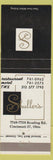 Matchbook Cover - Shuller's Restaurant Motel Cincinnati OH