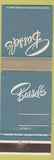 Matchbook Cover - Bassel's Restaurant Toronto ON
