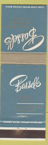 Matchbook Cover - Bassel's Restaurant Toronto ON
