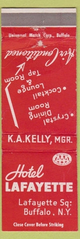 Matchbook Cover - Hotel Lafayette Buffalo NY