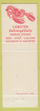 Matchbook Cover - Clam Shop and Bar Detroit MI lobster back