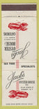Matchbook Cover - Jack's Oyster House Albany NY lobster WEAR