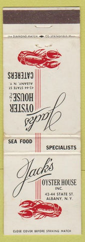 Matchbook Cover - Jack's Oyster House Albany NY lobster WEAR