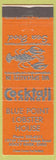 Matchbook Cover - Blue Point Lobster House Rocky River OH lobster orange