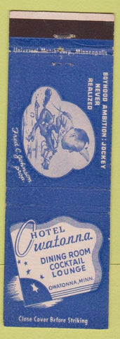 Matchbook Cover - Hotl Owatonna MN