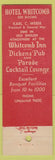 Matchbook Cover - Hotel Whitcomb San Francisco CA feature