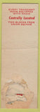 Matchbook Cover - Hotel Canterbury San Francisco CA knight WORN BACK