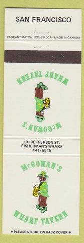 Matchbook Cover - McGowan's Wharf Tavern San Francisco CA