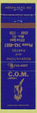 Matchbook Cover - Officers' Mess Open Indian Head MD military