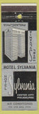 Matchbook Cover - Hotel Sylvania Philadelphia PA