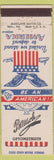 Matchbook Cover - Bausch Optometrists glasses WWII Rochester NY