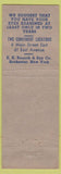 Matchbook Cover - Bausch Optometrists glasses WWII Rochester NY