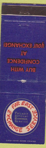 Matchbook Cover - Far East Exchange Service military