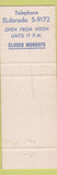 Matchbook Cover - Louise Jr Restaurant? New York CIty