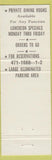 Matchbook Cover - Sherry's Restaurant Quincy MA