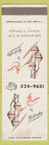 Matchbook Cover - Le Cuisine by Billingsley Atlanta GA WEAR