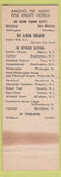 Matchbook Cover - Hotel New Weston New York City WORN STRIKER