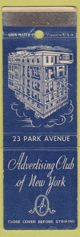 Matchbook Cover - Advertising Club of New York City