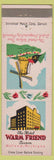 Matchbook Cover - Hotel Warm Friend Tavern Holland MI