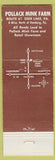 Matchbook Cover - Pollack's Mink Farm Deer Lake PA Hamburger
