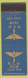 Matchbook Cover - NCO Club Gunter Field  military