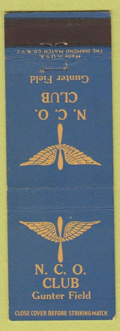 Matchbook Cover - NCO Club Gunter Field  military