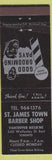 Matchbook Cover - ST James Town Barber Shop Toronto ON