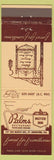 Matchbook Cover - Palms Restaurant Pancake House St Augustine FL
