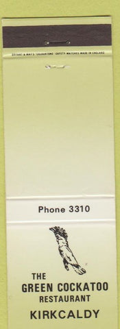 Matchbook Cover - Green Cockatoo Restaurant Kirkcaldy Scotland