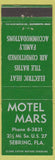 Matchbook Cover - Motel Mars Sebring FL