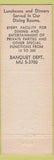 Matchbook Cover - Hotel Lancaster New York City