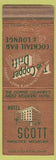 Matchbook Cover - Hotel Scott Hancock MI WEAR