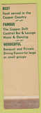 Matchbook Cover - Hotel Scott Hancock MI WEAR
