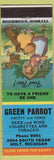 Matchbook Cover - Green Parrot Holt MI hillbilly