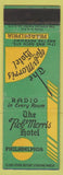 Matchbook Cover - Robert Morris Hotel Philadelphia PA