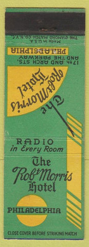Matchbook Cover - Robert Morris Hotel Philadelphia PA