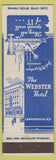 Matchbook Cover - Webster Hotel Canandaigua NY